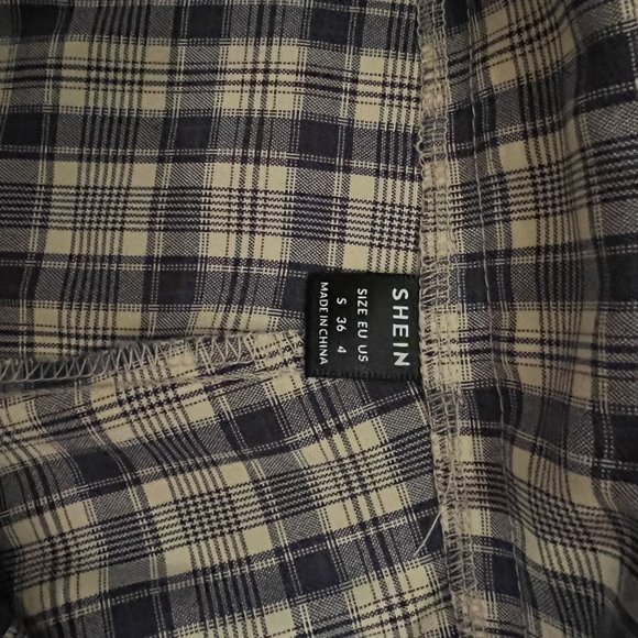 SHEIN tartan straight leg pants - Picture 2 of 3